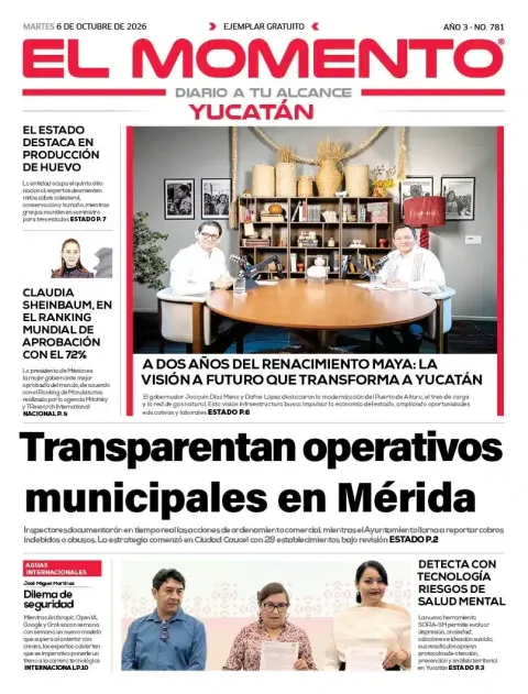 Portada de El Momento Yucatan
