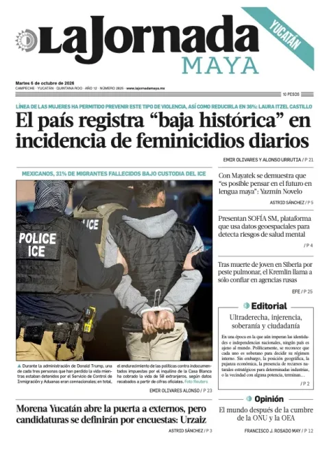 Portada de La Jornada Maya Campeche