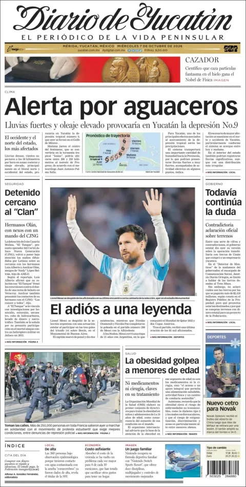 Portada de Diario de Yucatán