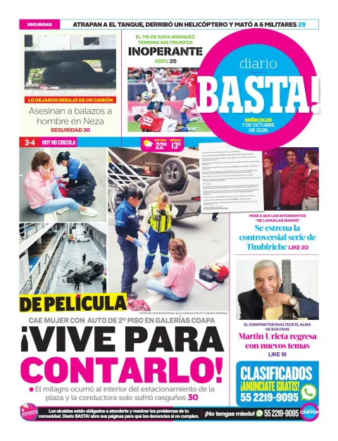 Portada de Basta! (contraportada)