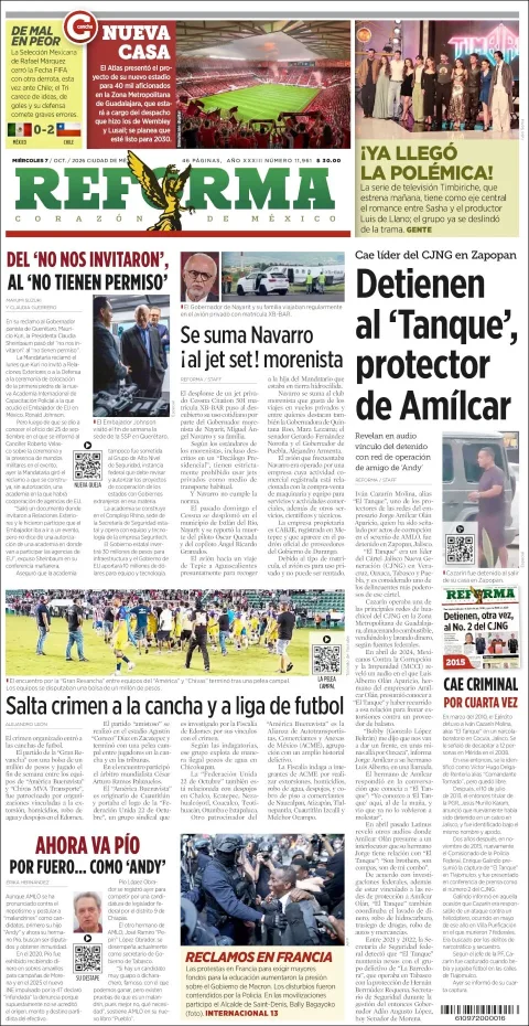 Portada de Reforma