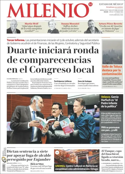 Portada de Milenio Edo de Mexico