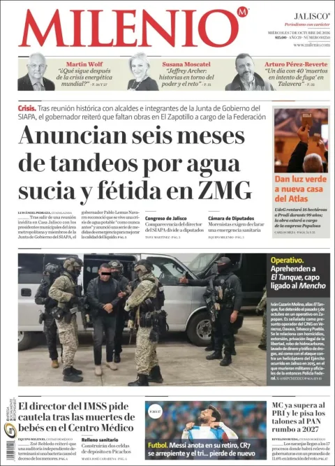 Portada de Milenio Jalisco