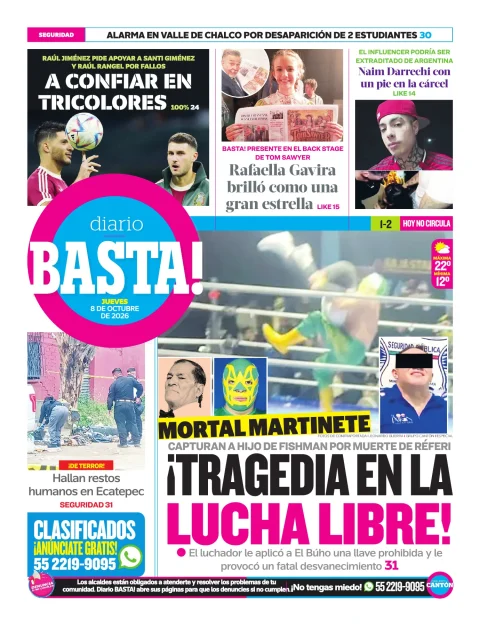 Portada de Basta! (Contraportada)