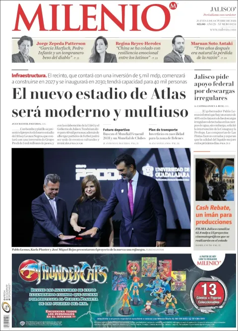 Portada de Milenio Jalisco