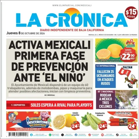 Portada de La Cronica