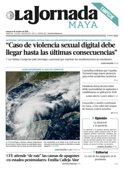 Portada de La Jornada Maya Campeche