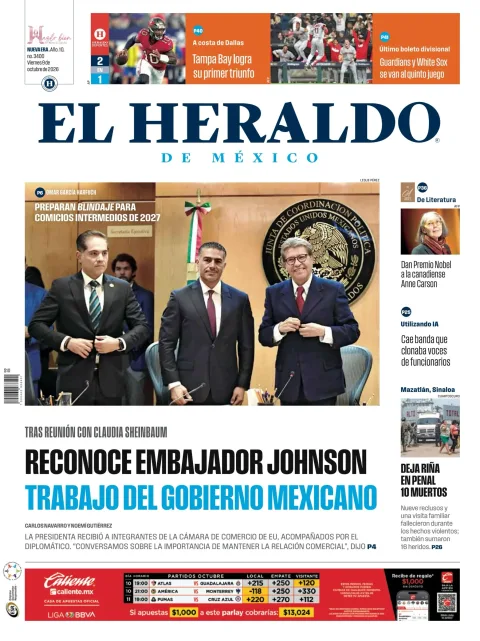 Portada de El Heraldo de Mexico