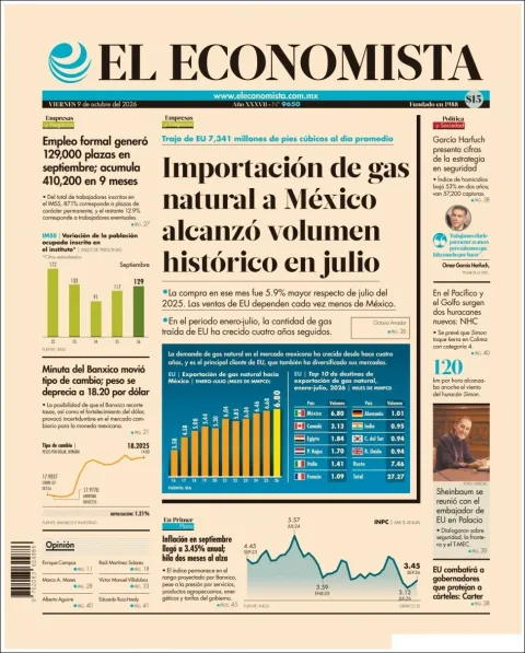 Portada de El Economista