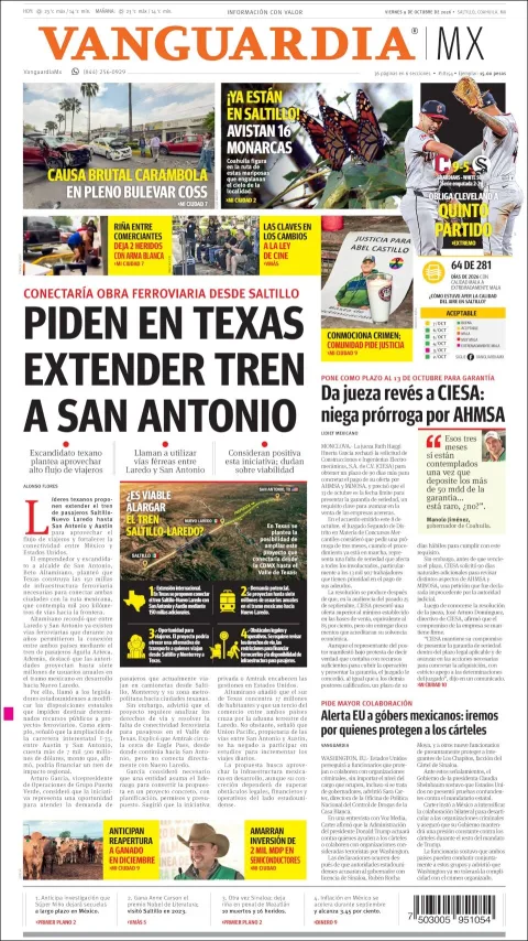 Portada de Vanguardia
