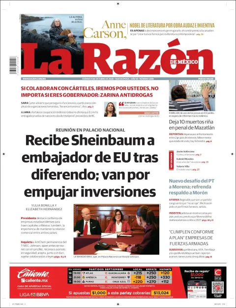 Portada de La Razon