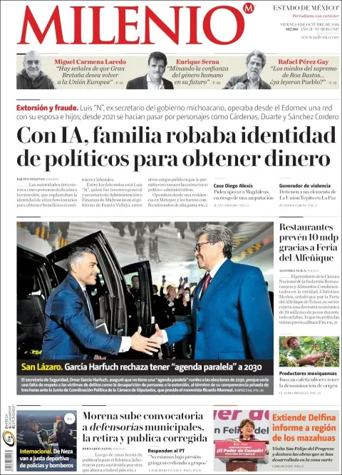 Portada de Milenio Edo de Mexico