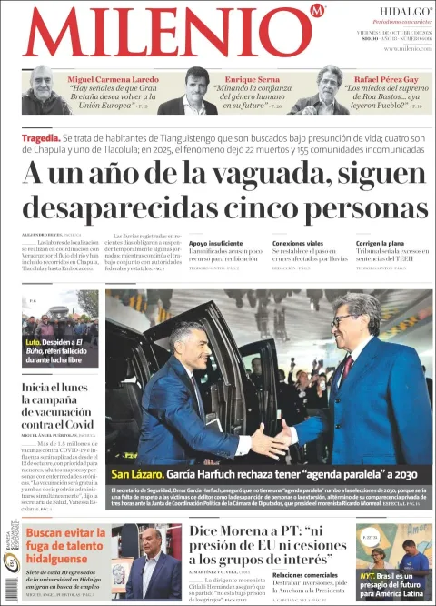 Portada de Milenio Hidalgo