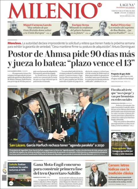 Portada de Milenio Laguna