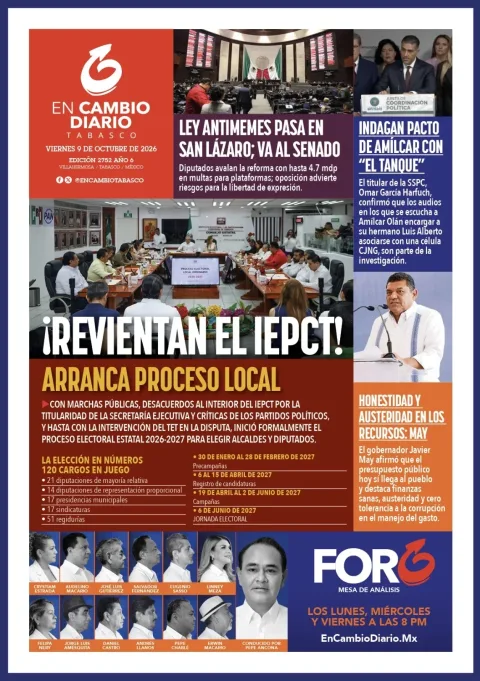 Portada de En Cambio - Tabasco (Contraportada)
