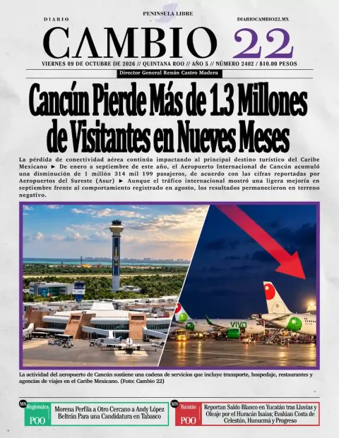 Portada de Diario Cambio 22 (Contraportada)