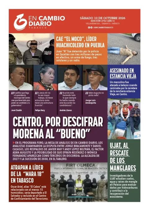Portada de En Cambio - Tabasco (Portada)