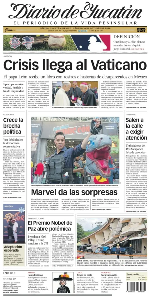 Portada de Diario de Yucatán