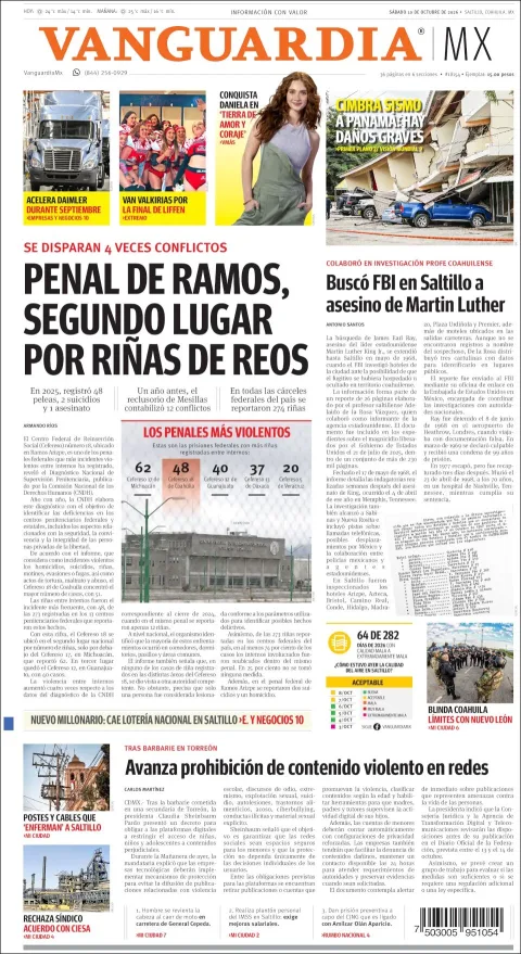 Portada de Vanguardia