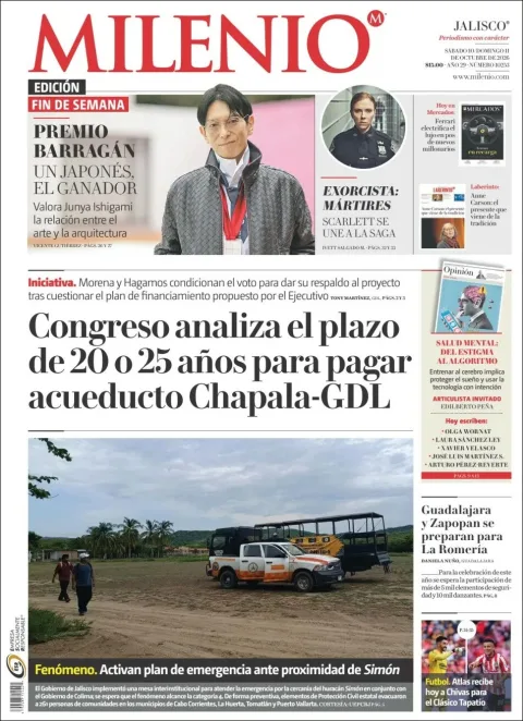 Portada de Milenio Jalisco
