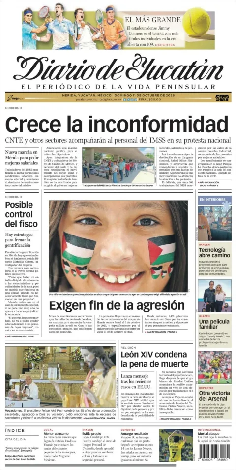 Portada de Diario de Yucatán