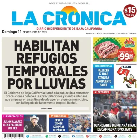 Portada de La Cronica