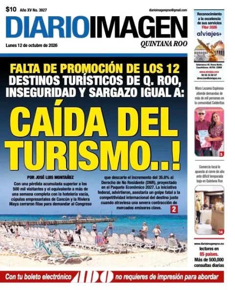 Portada de Diario Imagen Quintana Roo
