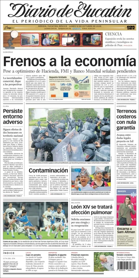 Portada de Diario de Yucatán