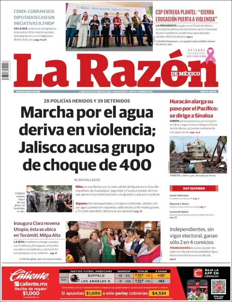 Portada de La Razon