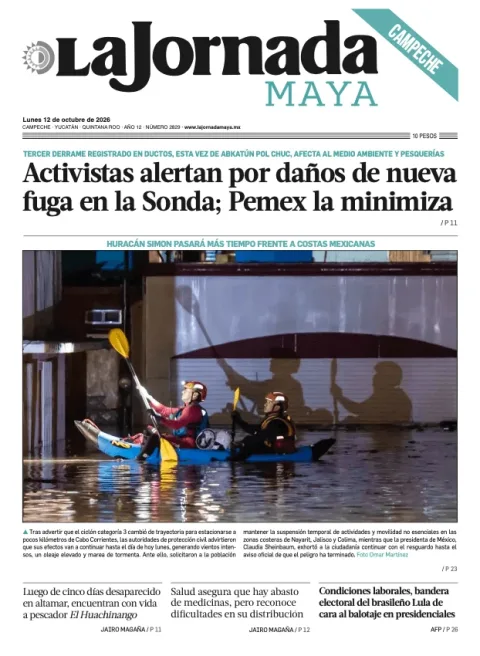 Portada de La Jornada Maya Campeche