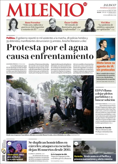 Portada de Milenio Jalisco