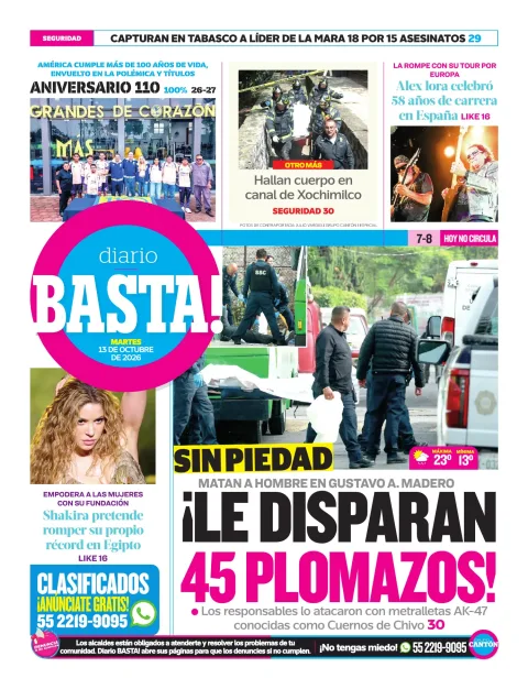 Portada de Basta! (Contraportada)