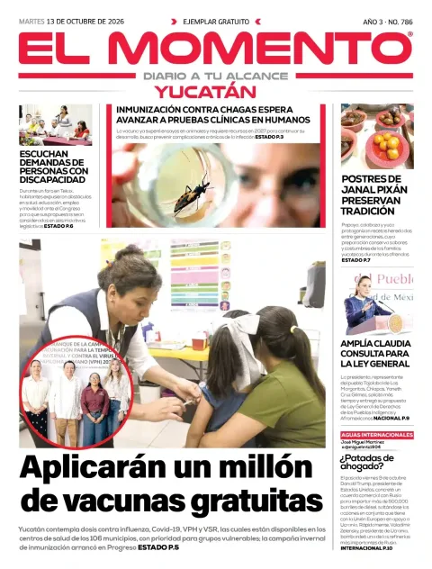 Portada de El Momento Yucatan