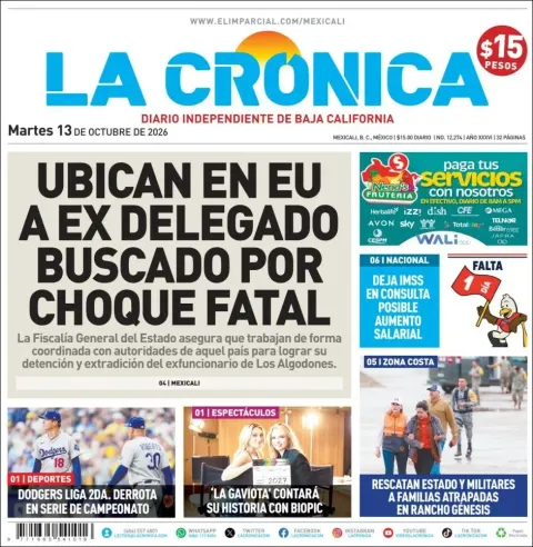 Portada de La Cronica