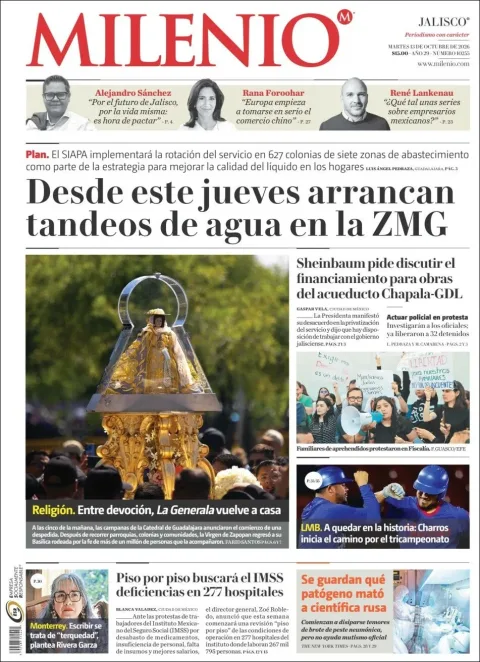 Portada de Milenio Jalisco