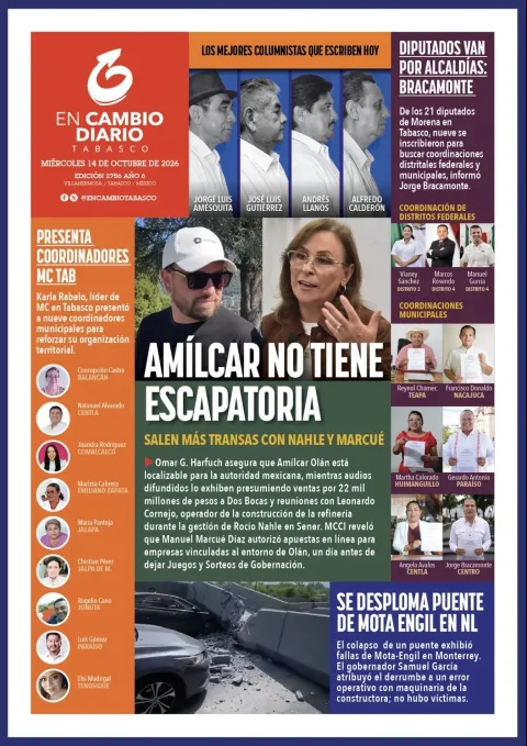 Portada de En Cambio - Tabasco (Contraportada)