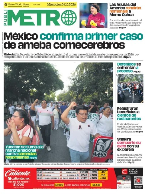 Portada de Publimetro Merida