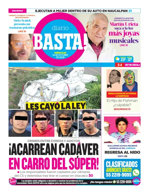 Portada de Basta! (Contraportada)