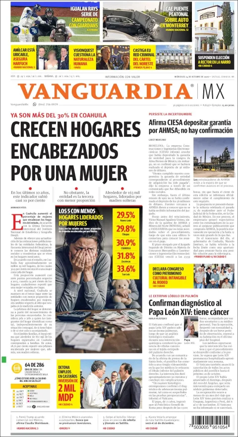 Portada de Vanguardia