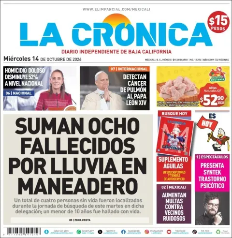 Portada de La Cronica