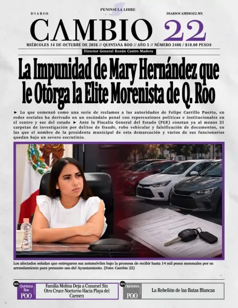 Portada de Diario Cambio 22 (Portada)