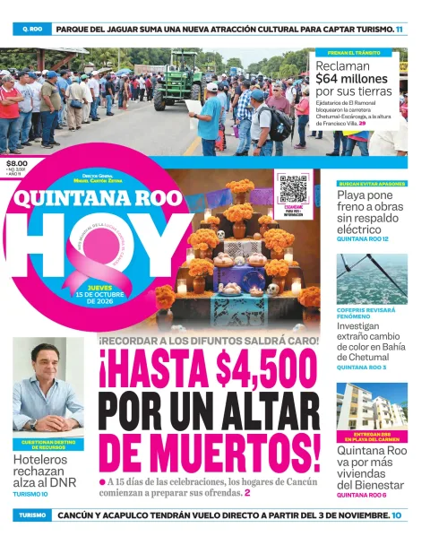 Quintana Roo Hoy (Portada)