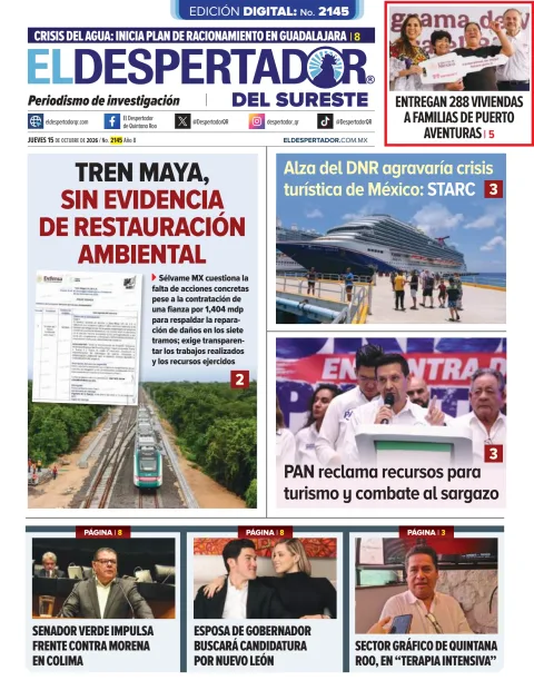 Portada de El Despertador de Quintana Roo