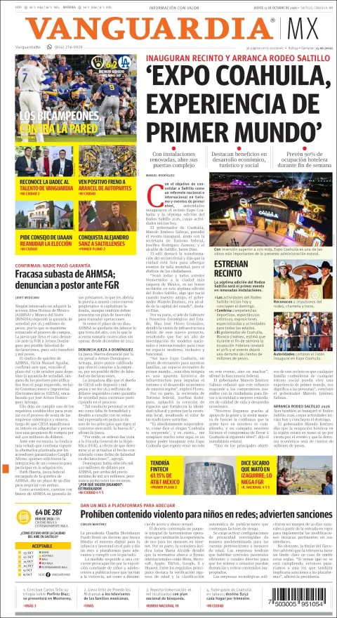 Portada de Vanguardia