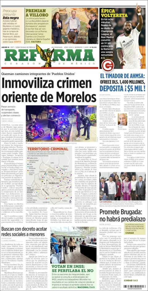 Portada de Reforma