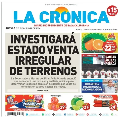 Portada de La Cronica