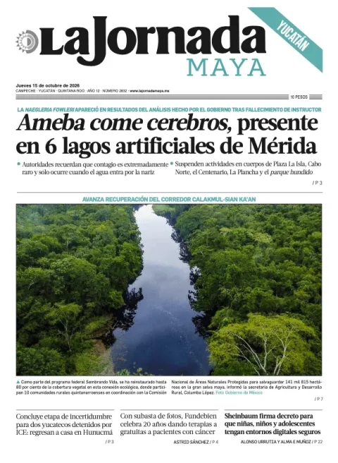 Portada de La Jornada Maya Yucatán