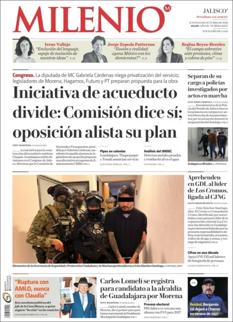 Portada de Milenio Jalisco