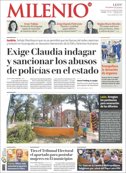 Portada de Milenio Leon
