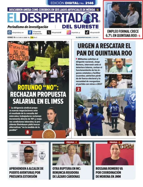Portada de El Despertador de Quintana Roo